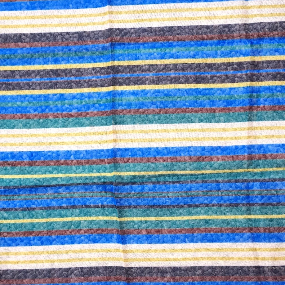 Anthropologie Mod Stripe Silk Neck Scarf